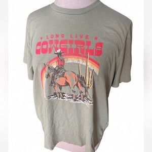 Wrangler Long Live Cowgirls Tee Shirt Size XL